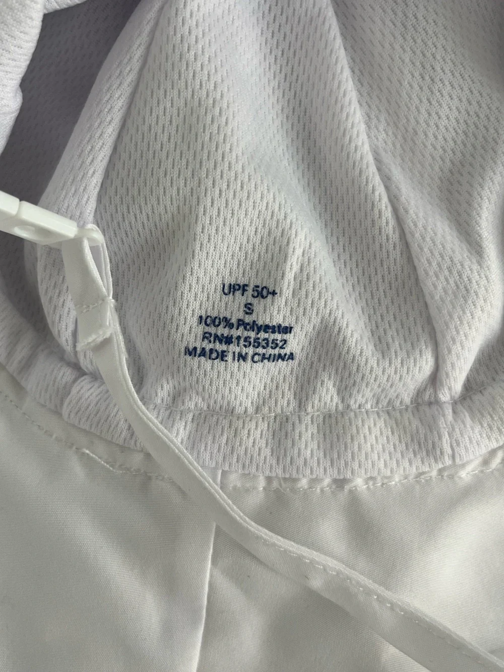 Baby White Sun Hat with Adjustable Toggle - Never Worn